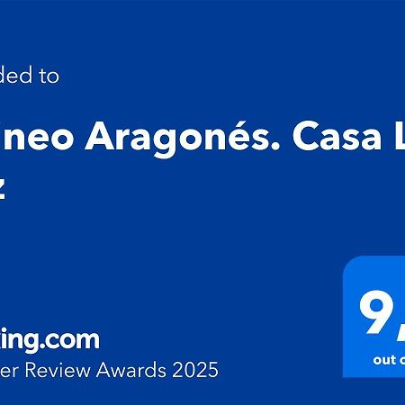 Pirineo Aragones. Casa La Paz Villa Sabiñánigo Dış mekan fotoğraf